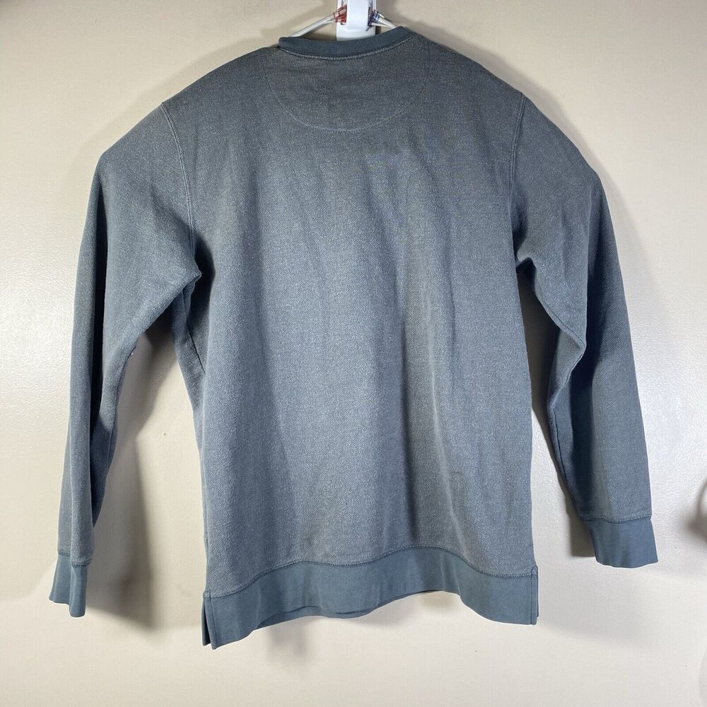 On The Byas Sweatshirt Men Large Gray Cotton Blend Pocket Crew Neck Lightweight - Picture 6 of 10